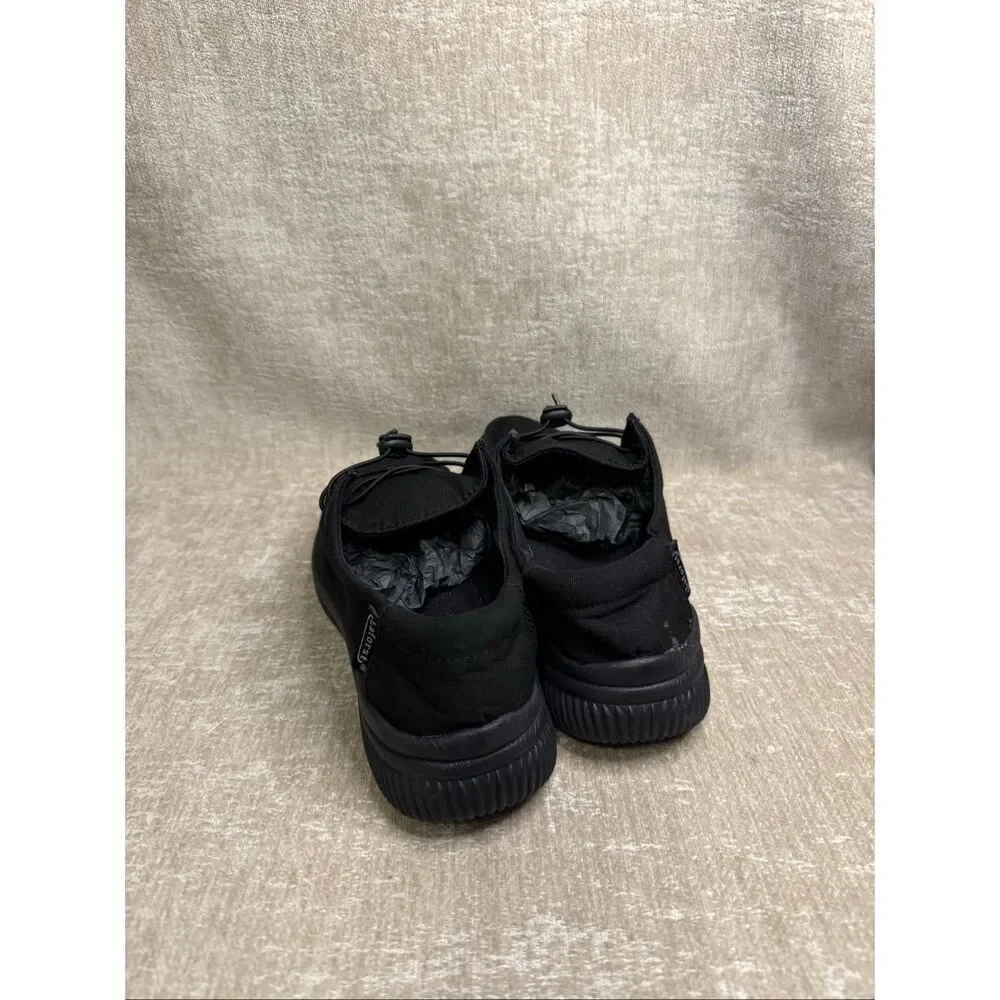 Laforst Women's Canvas Casual Boat Loafer Comfort Shoes Black Size 8